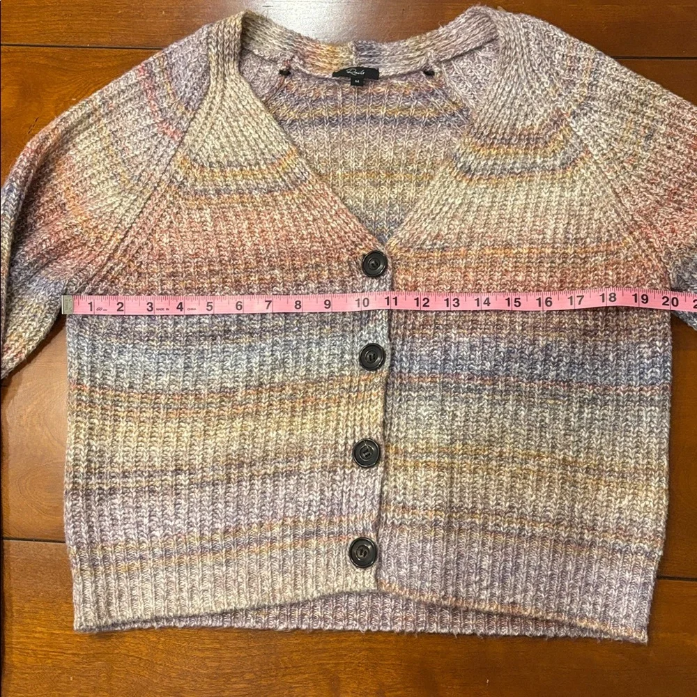 RAILS‎ Josie Space Dye Cotton Blend Cardigan Sweater Boxy Amythest Women’s